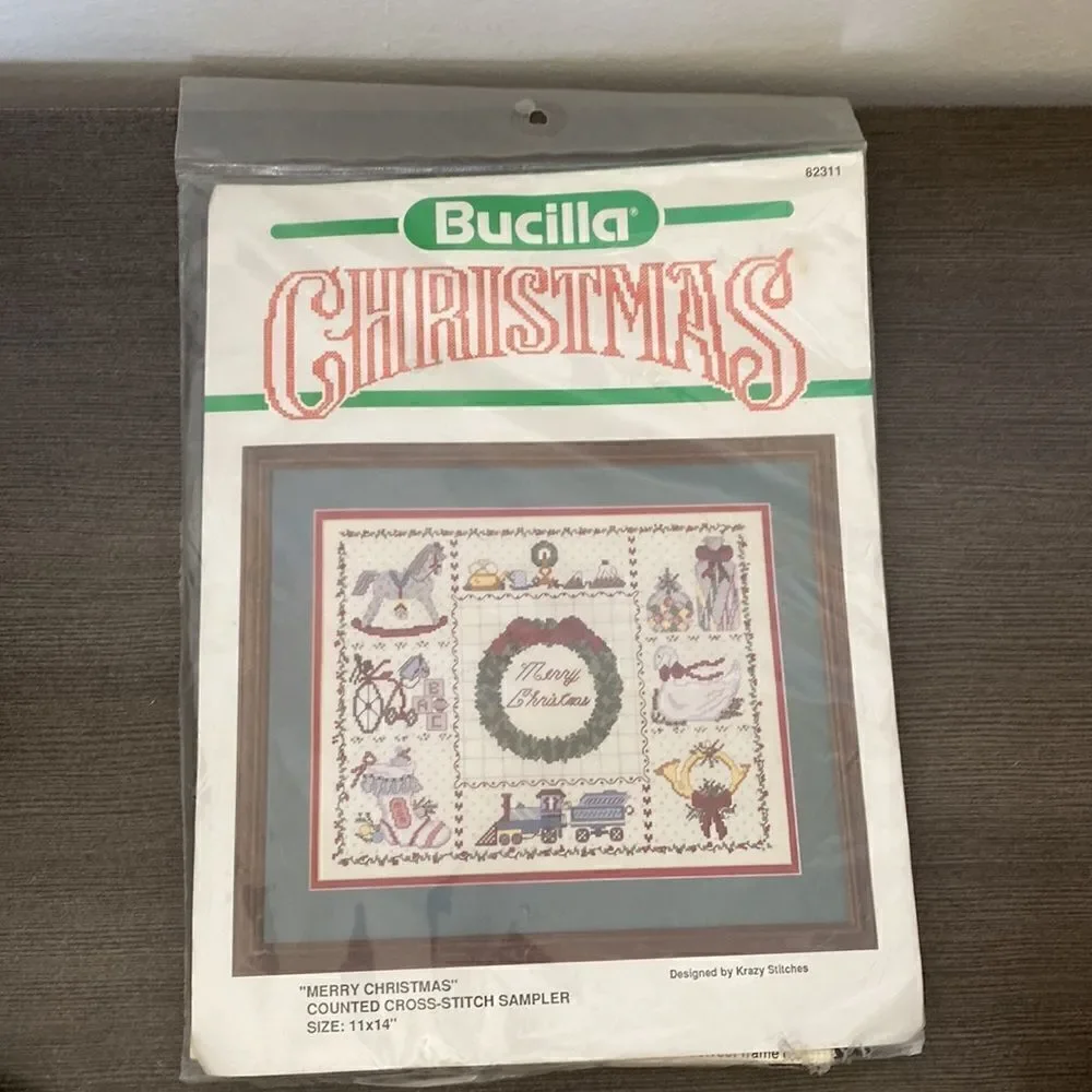 Bucilla Christmas Cross-stitch Vintage Sealed New